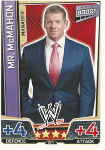 WWE Slam Attax Superstars 2013 Trading Card Mr McMahon No.139