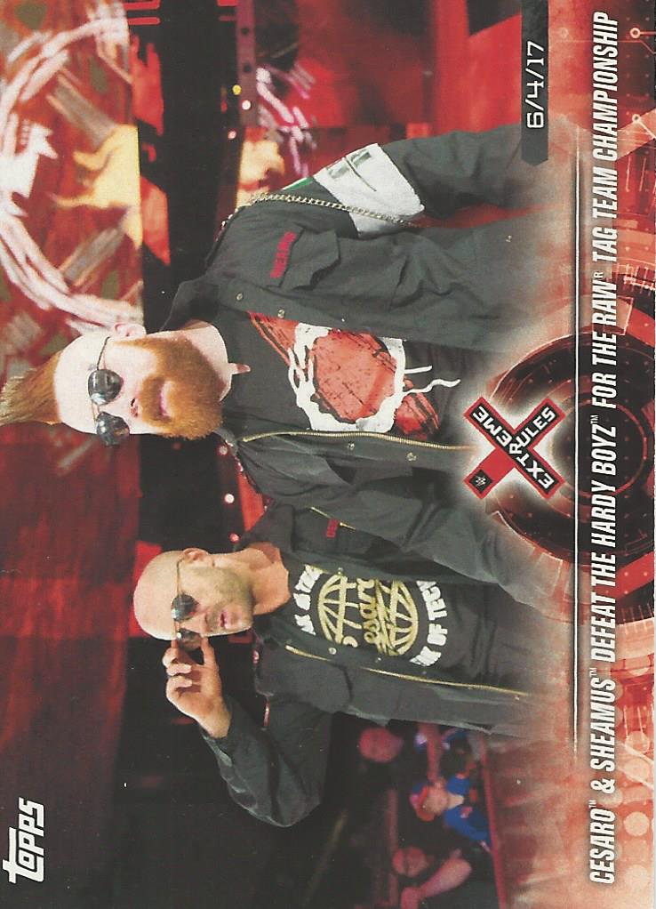 WWE Topps Road to Wrestlemania 2018 Trading Cards Sheamus and Cesaro No.39