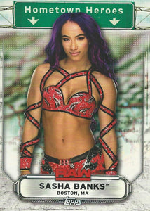 WWE Topps Raw 2019 Trading Card Sasha Banks HH-36