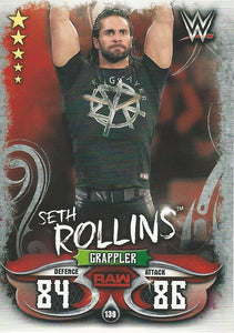 WWE Topps Slam Attax Live 2018 Trading Card Seth Rollins No.139