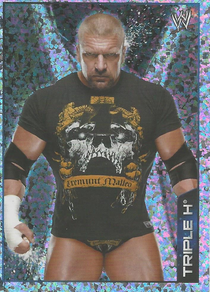 WWE Topps A-Z Sticker Collection 2014 Triple H Foil No.139
