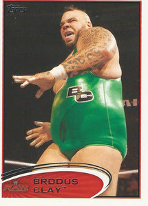 WWE Topps 2012 Trading Card Brodus Clay No.13