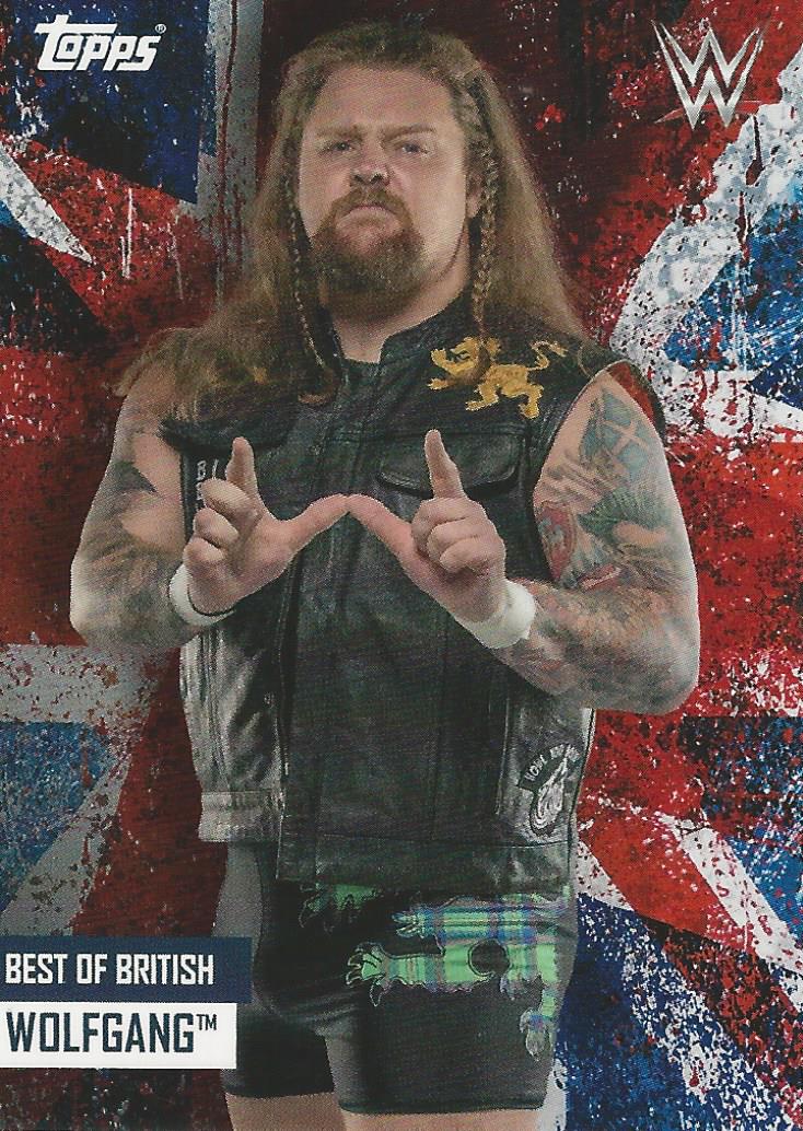 WWE Topps Best of British 2021 Trading Card Wolfgang