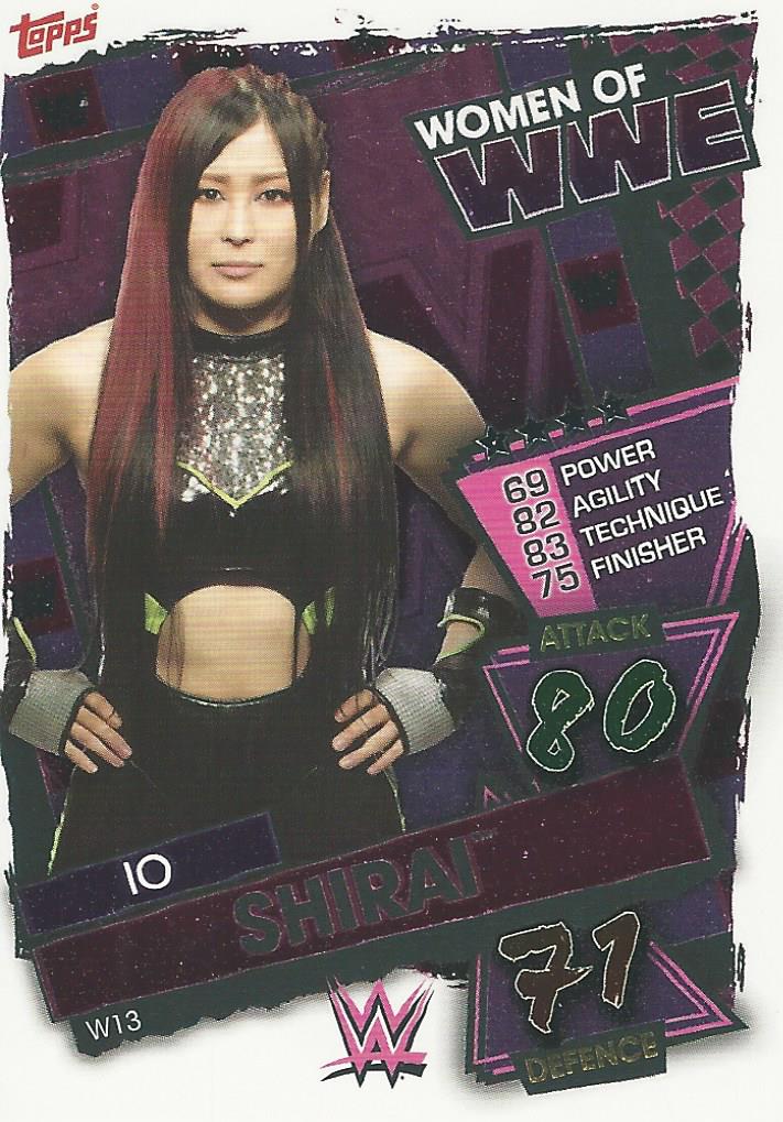 WWE Topps Slam Attax 2021 Trading Card Io Shirai W13