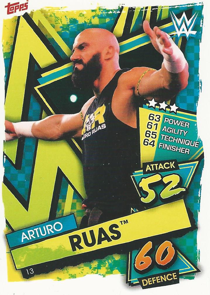 WWE Topps Slam Attax 2021 Trading Card Arturo Ruas No.13