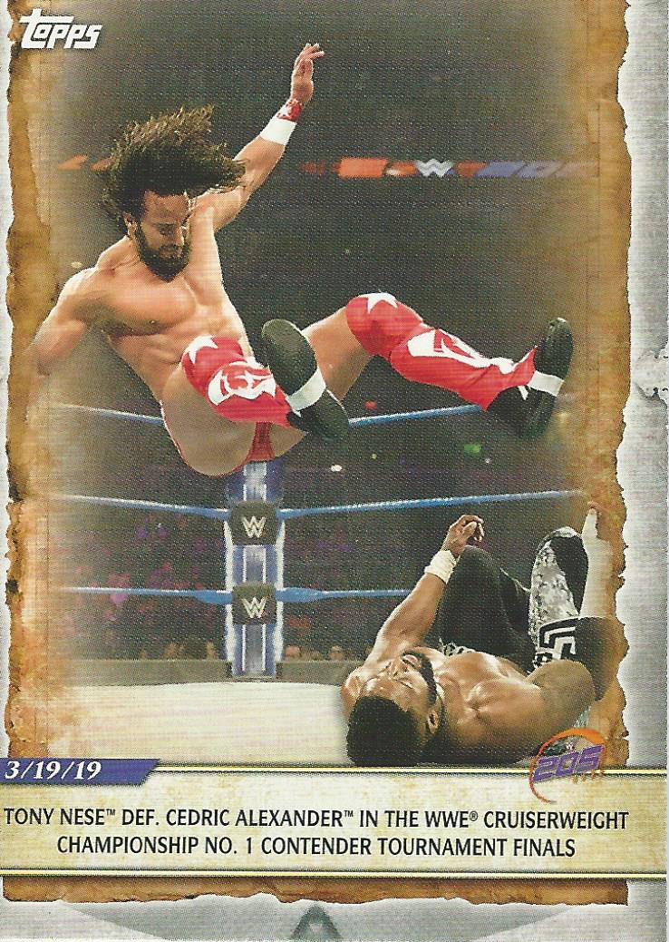 WWE Topps Road to Wrestlemania 2020 Trading Cards Tony Nese No.13