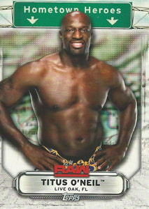 WWE Topps Raw 2019 Trading Card Titus O'Neil HH-38