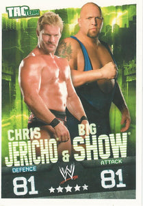 WWE Topps Slam Attax Evolution 2010 Trading Cards Chris Jericho and Big Show No.140