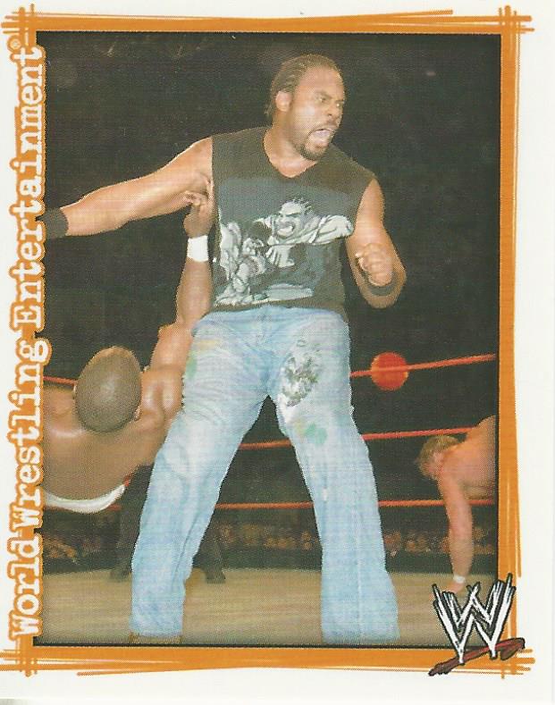 WWE Topps Superstars Uncovered 2007 Sticker Collection Shad No.140