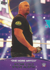 WWE Topps 2015 Trading Card Stone Cold Steve Austin 10 of 10