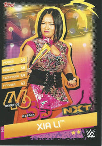 WWE Topps Slam Attax Reloaded 2020 Trading Card Xia Li No.140 NXT