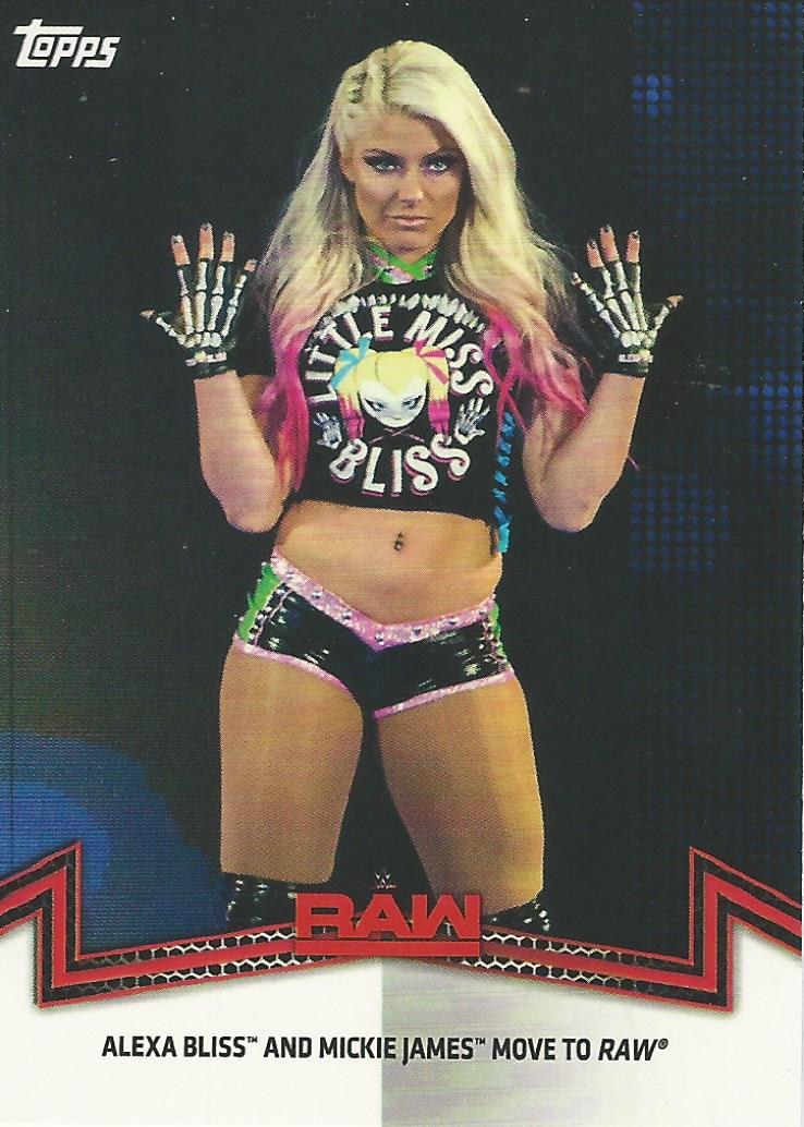 WWE Topps Women Division 2018 Trading Cards Alexa Bliss RAW-10