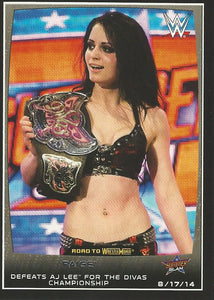 WWE Topps Road to Wrestlemania 2015 Trading Cards Paige No.41