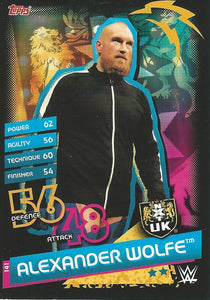 WWE Topps Slam Attax Reloaded 2020 Trading Card Alexander Wolfe No.141 NXT UK