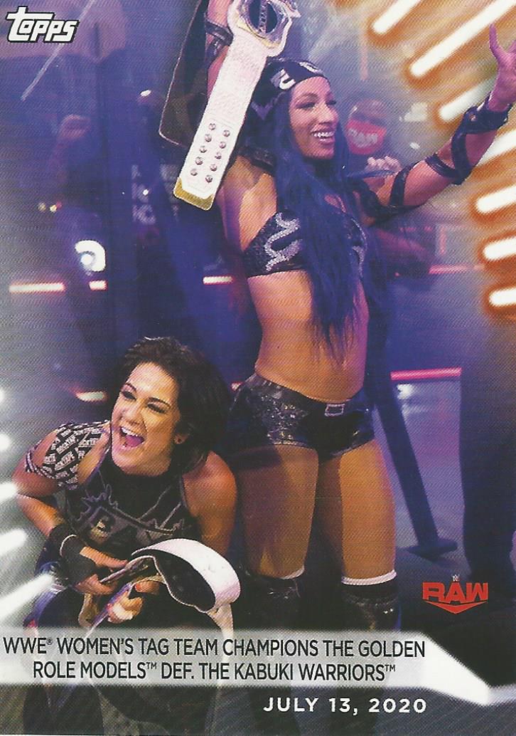 WWE Topps Women Division 2021 Trading Card Bayley and Sasha Banks No.41