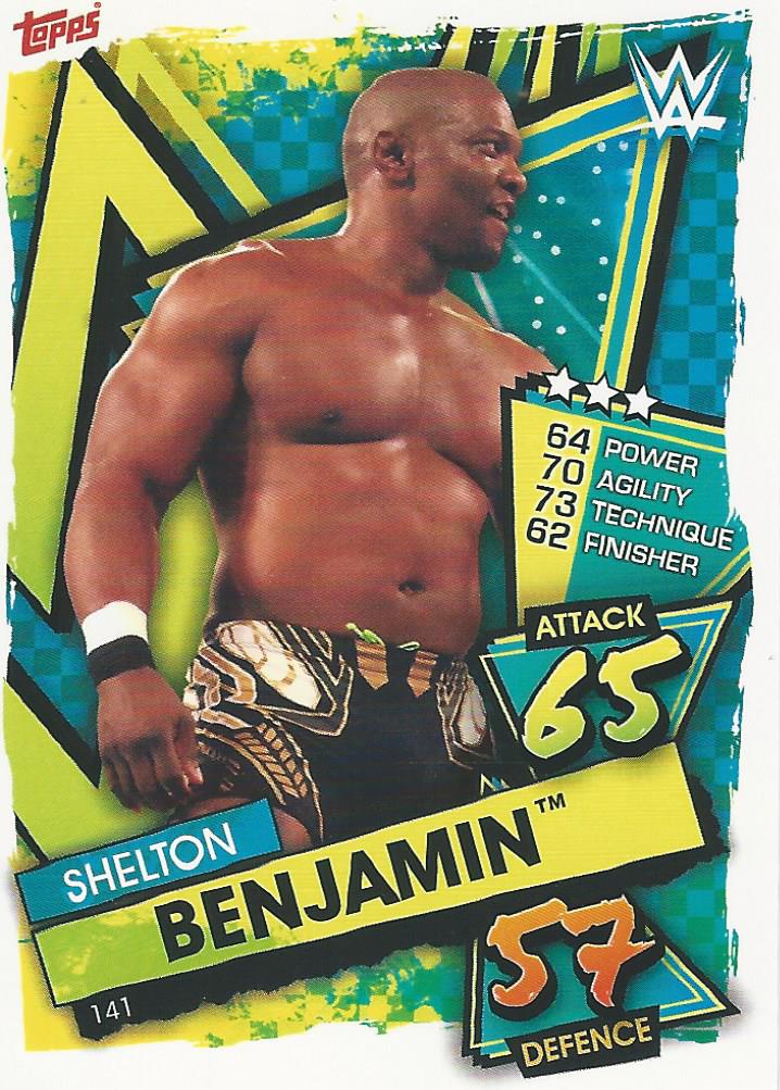 WWE Topps Slam Attax 2021 Trading Card Shelton Benjamin No.141