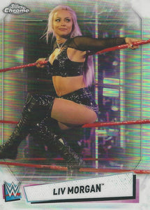 WWE Topps Chrome 2021 Trading Cards Liv Morgan Refractor No.59