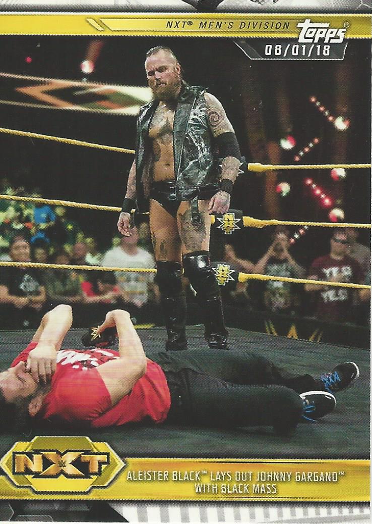 WWE Topps NXT 2019 Trading Cards Aleister Black No.42