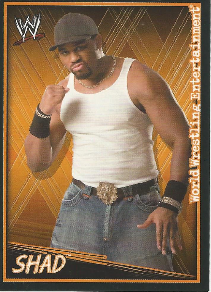 WWE Topps Superstars Uncovered 2007 Sticker Collection Shad No.142