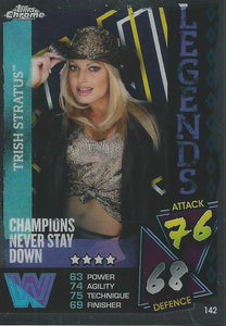 WWE Topps Slam Attax Chrome 2021 Trading Cards Trish Stratus No.142