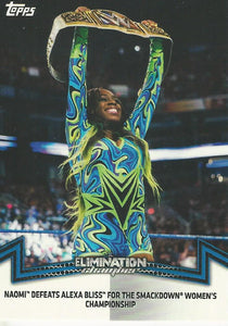 WWE Topps Women Division 2018 Trading Cards Naomi SDL-2
