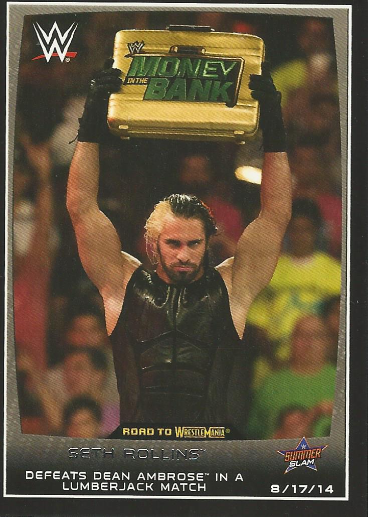 WWE Topps Road to Wrestlemania 2015 Trading Cards Seth Rollins No.42