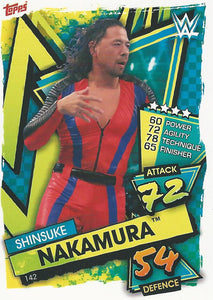 WWE Topps Slam Attax 2021 Trading Card Shinsuke Nakamura No.142