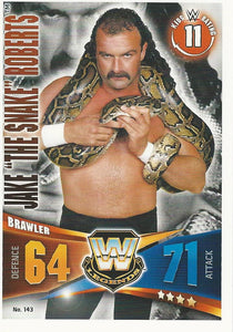 WWE Topps Slam Attax Rivals 2014 Trading Card Jake the Snake Roberts No.143