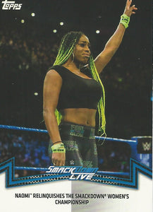 WWE Topps Women Division 2018 Trading Card Naomi SDL-3