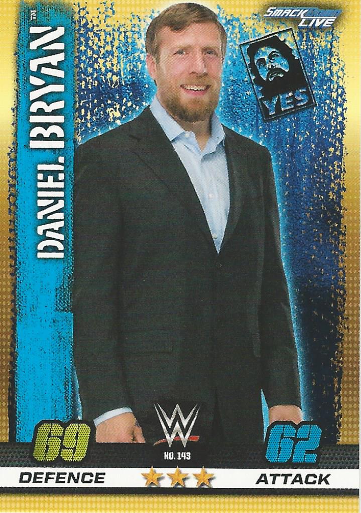 WWE Topps Slam Attax 10th Edition Trading Card 2017 Daniel Bryan No.143