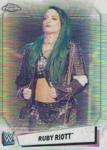 WWE Topps Chrome 2021 Trading Cards Ruby Riott Refractor No.65