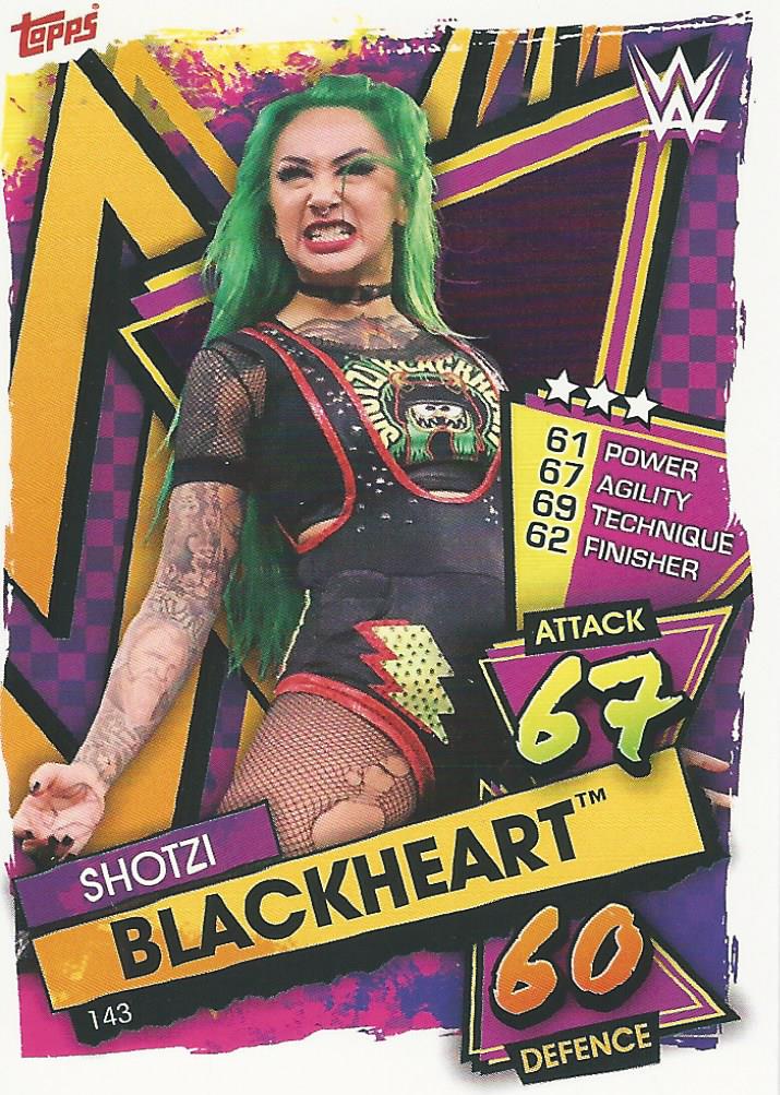 WWE Topps Slam Attax 2021 Trading Card Shotzi Blackheart No.143