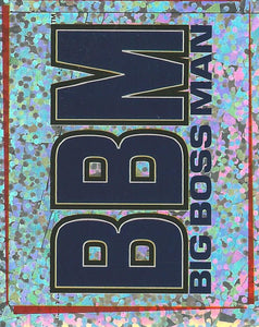 WWF Smackdown Stickers 2000 Big Boss Man Foil No.144