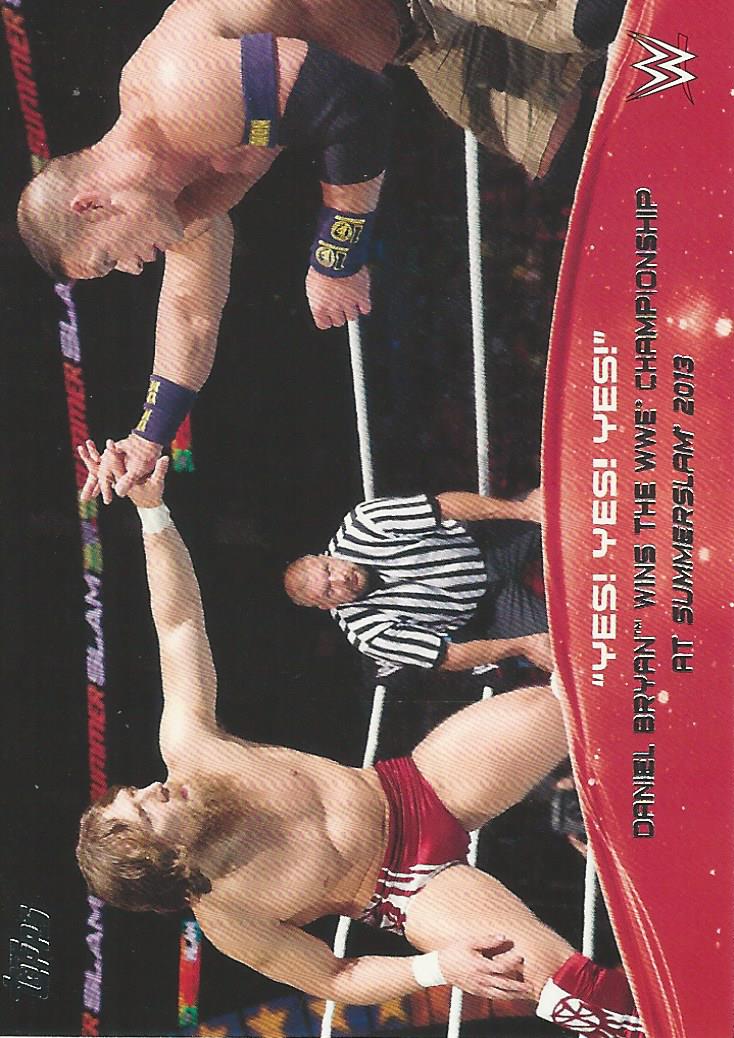 WWE Topps 2015 Trading Card Daniel Bryan 4 of 10