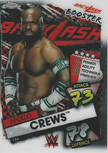 WWE Topps Slam Attax Chrome 2021 Trading Cards Apollo Crews No.144