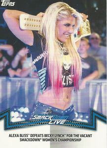 WWE Topps Women Division 2018 Trading Cards Alexa Bliss SDL-4