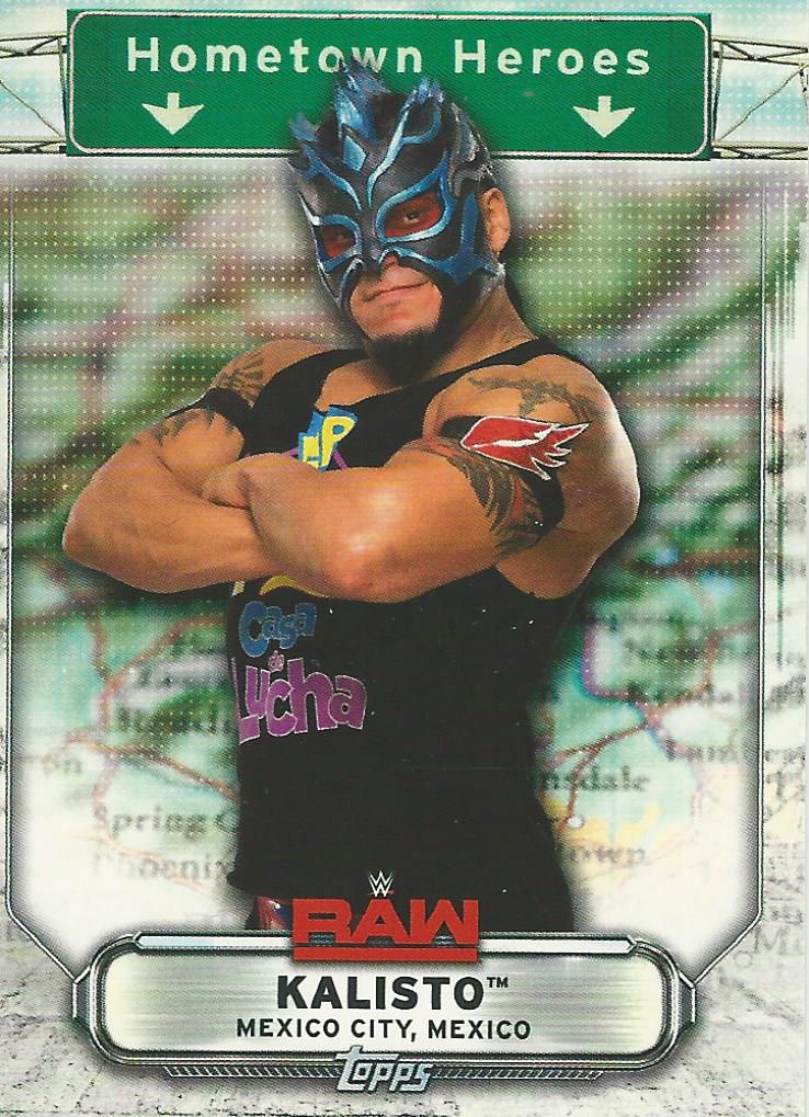 WWE Topps Raw 2019 Trading Card Kalisto HH-46