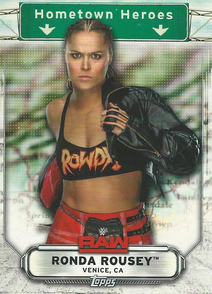 WWE Topps Raw 2019 Trading Cards Ronda Rousey HH-33