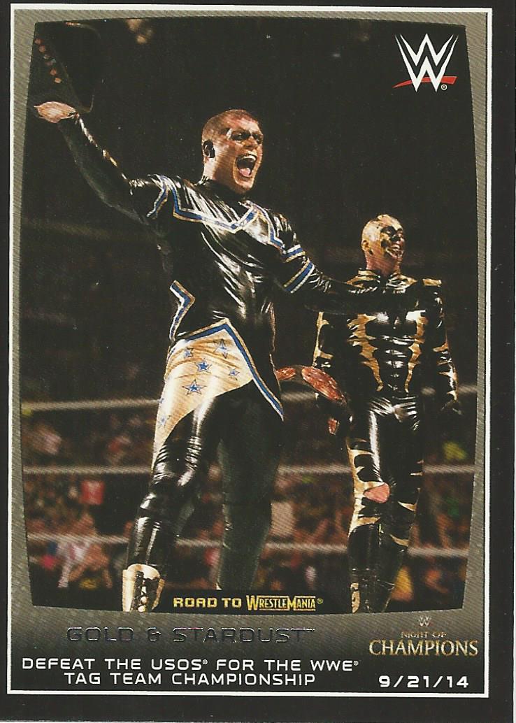 WWE Topps Road to Wrestlemania 2015 Trading Cards Stardust and Goldust No.45