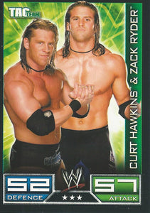 WWE Topps Slam Attax 2008 Trading Cards Zack Ryder and Curt Hawkins No.145