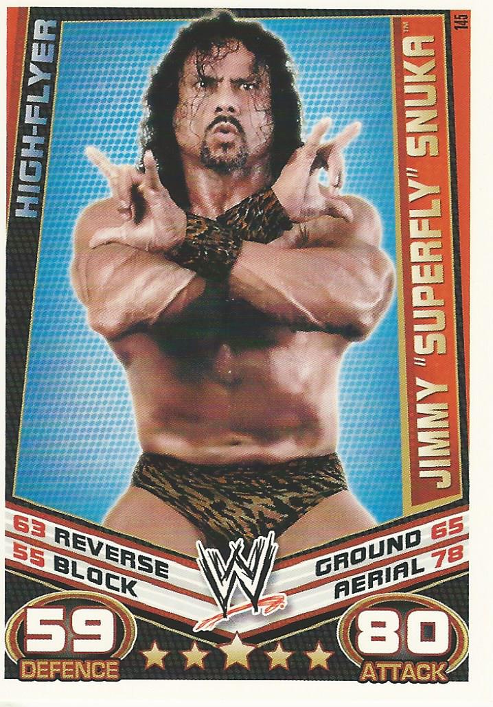 WWE Topps Slam Attax Rebellion 2012 Trading Card Jimmy Snuka No.145