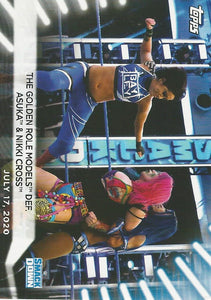 WWE Topps Women Division 2021 Trading Card Bayley and Sasha Banks No.45