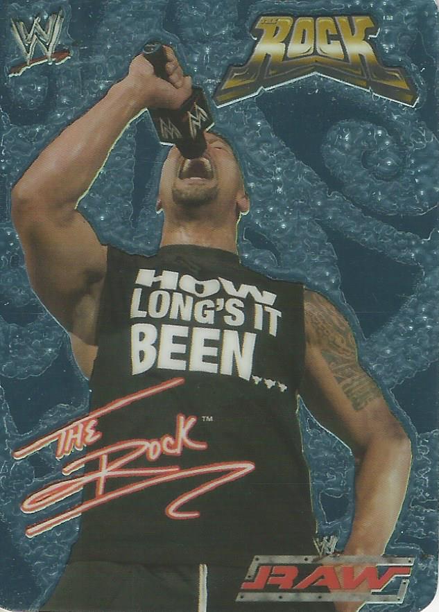 WWE Smackdown Tesla 2004 Trading Cards The Rock Foil No.25