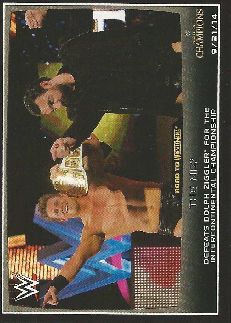 WWE Topps Road to Wrestlemania 2015 Trading Cards The Miz No.46