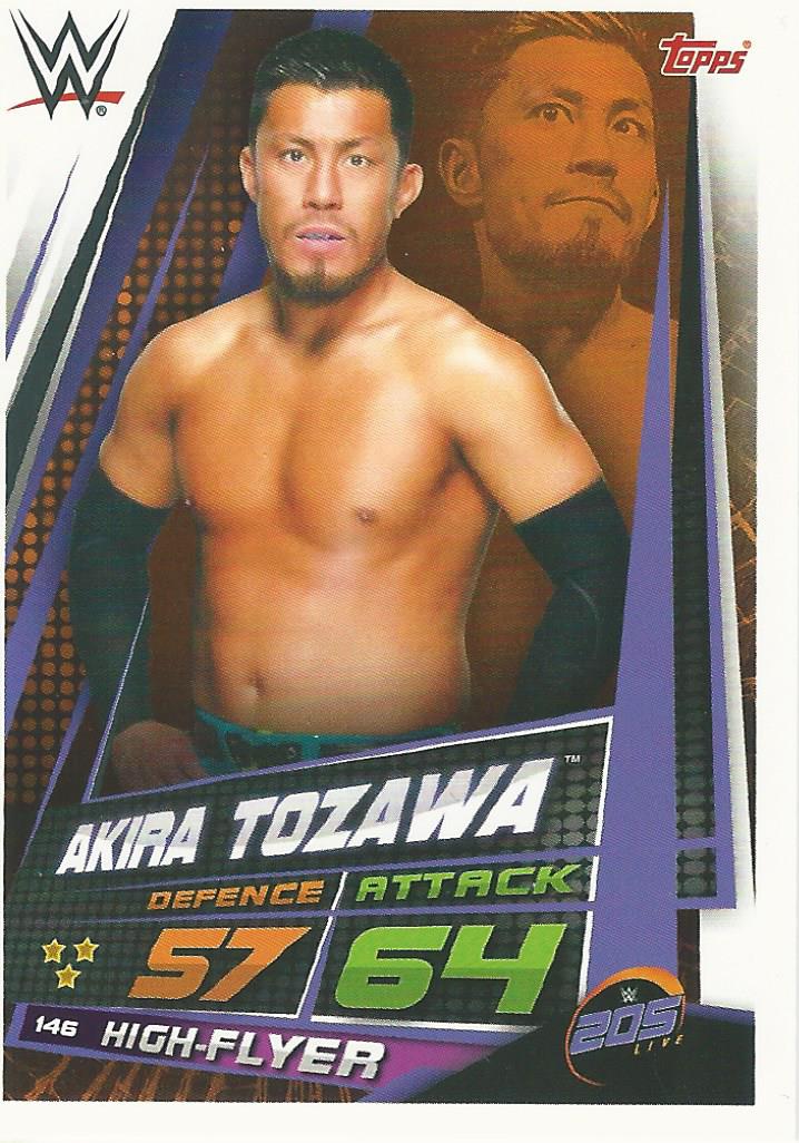 WWE Topps Slam Attax Universe 2019 Trading Card Akira Tozawa No.146