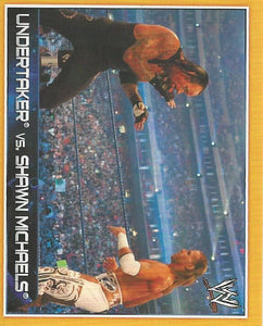 WWE Topps A-Z Sticker Collection 2014 Undertaker vs Shawn Michaels No.146