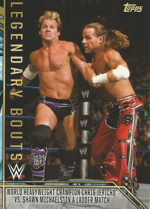 WWE Topps Legends 2017 Trading Card Chris Jericho vs Shawn Michaels LB-17