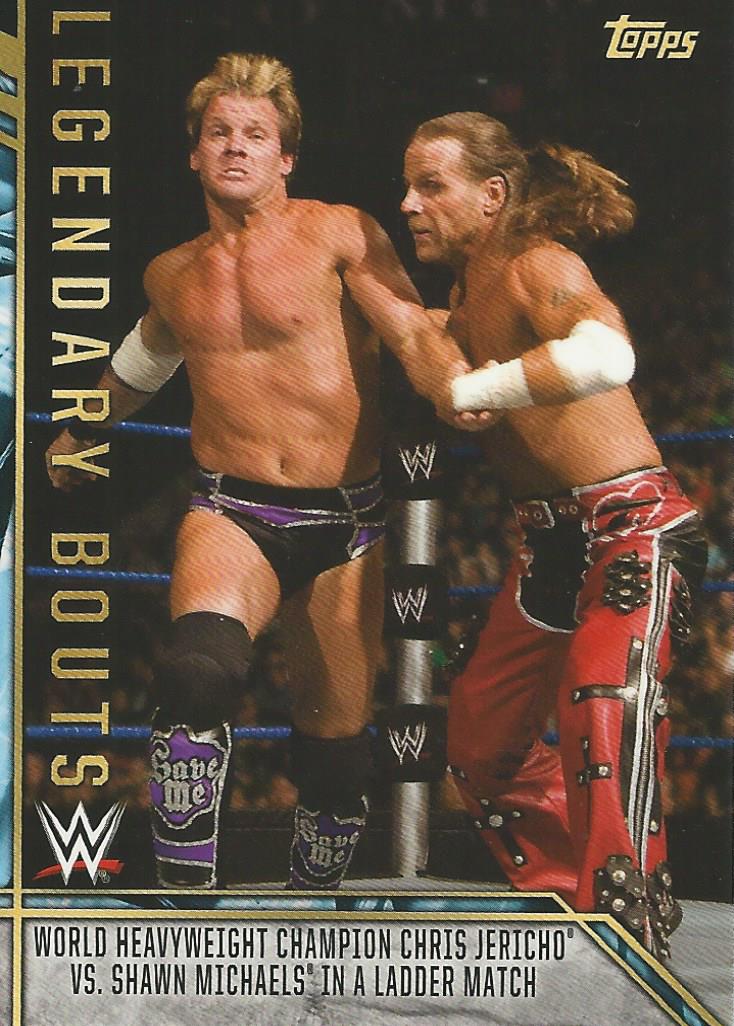 WWE Topps Legends 2017 Trading Card Chris Jericho vs Shawn Michaels LB-17