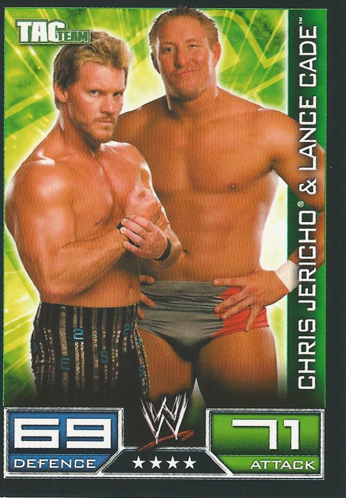 WWE Topps Slam Attax 2008 Trading Cards Chris Jericho and Lance Cade No.147