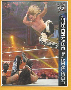 WWE Topps A-Z Sticker Collection 2014 Shawn Michaels vs Undertaker No.147